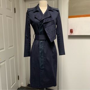Altuzarra Navy Trench Coat US4